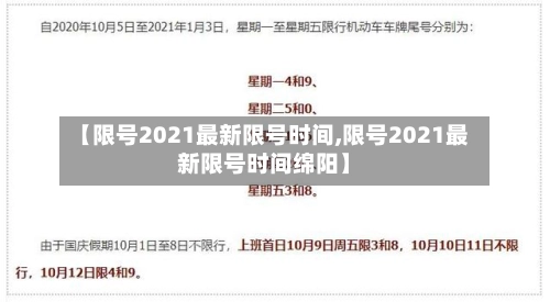 【限号2021最新限号时间,限号2021最新限号时间绵阳】-第1张图片