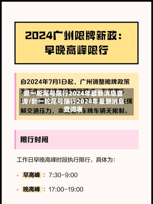 新一轮尾号限行2024年最新消息查询/新一轮尾号限行2024年最新消息查询表-第1张图片
