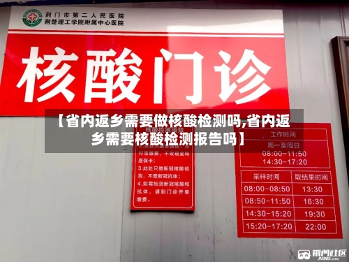 【省内返乡需要做核酸检测吗,省内返乡需要核酸检测报告吗】-第1张图片