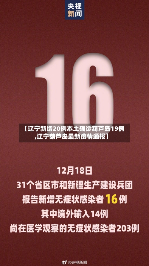 【辽宁新增20例本土确诊葫芦岛19例,辽宁葫芦岛最新疫情通报】-第1张图片