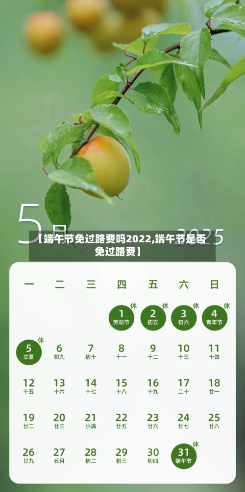 【端午节免过路费吗2022,端午节是否免过路费】-第1张图片