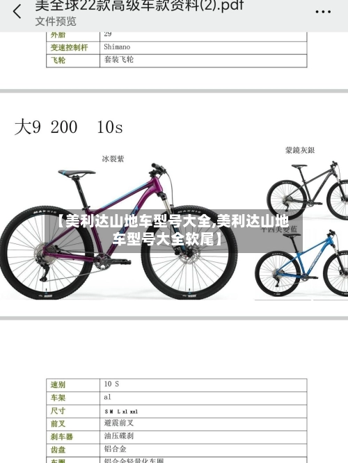 【美利达山地车型号大全,美利达山地车型号大全软尾】-第1张图片