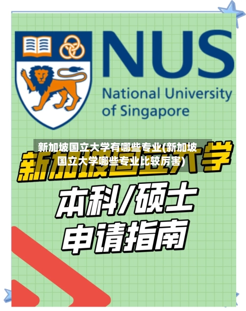 新加坡国立大学有哪些专业(新加坡国立大学哪些专业比较厉害)-第1张图片