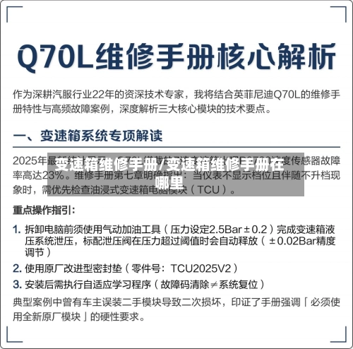变速箱维修手册/变速箱维修手册在哪里-第1张图片
