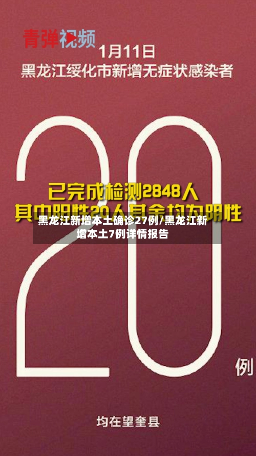黑龙江新增本土确诊27例/黑龙江新增本土7例详情报告-第1张图片