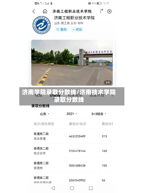 济南学院录取分数线/济南技术学院录取分数线-第1张图片