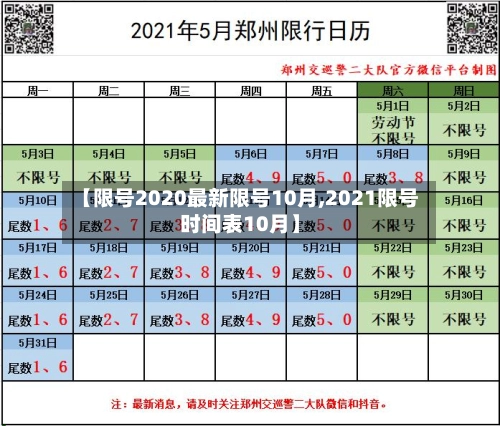 【限号2020最新限号10月,2021限号时间表10月】-第1张图片