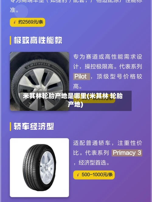 米其林轮胎产地是哪里(米其林 轮胎 产地)-第1张图片