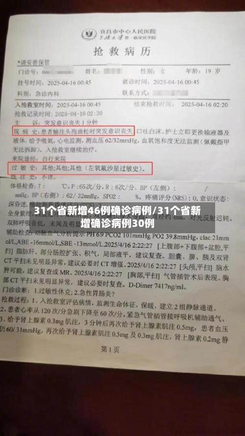 31个省新增46例确诊病例/31个省新增确诊病例30例-第1张图片