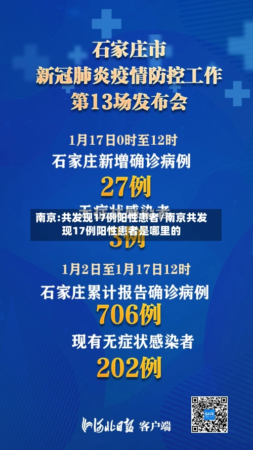 南京:共发现17例阳性患者/南京共发现17例阳性患者是哪里的-第1张图片