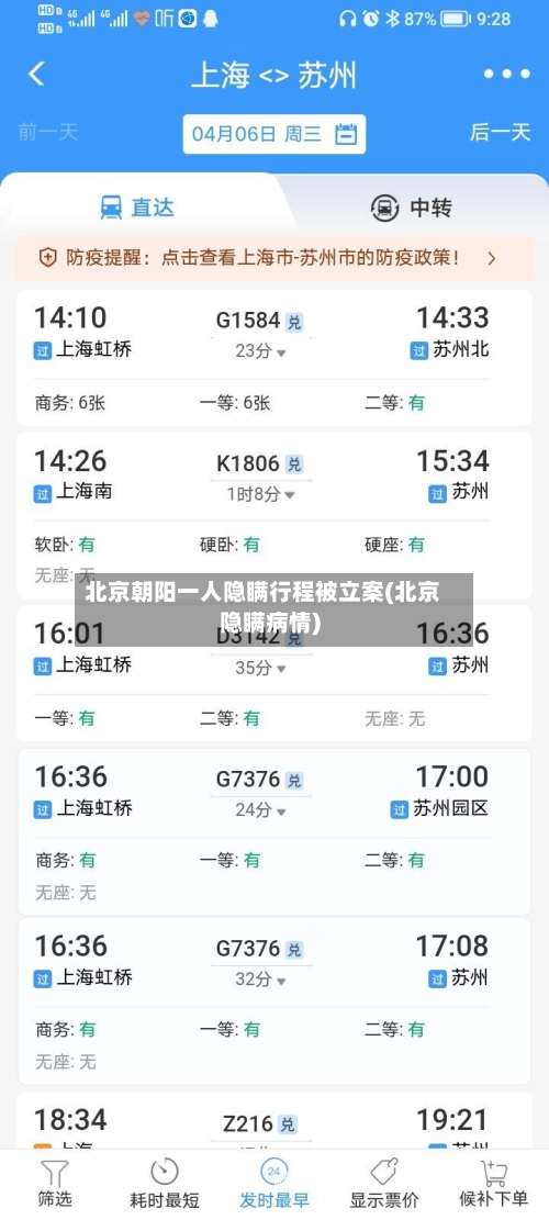 北京朝阳一人隐瞒行程被立案(北京隐瞒病情)-第2张图片