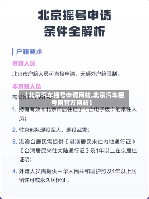 【北京汽车摇号申请网站,北京汽车摇号网官方网站】-第1张图片