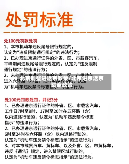 北京调整进返京政策/北京进京返京隔离政策-第2张图片