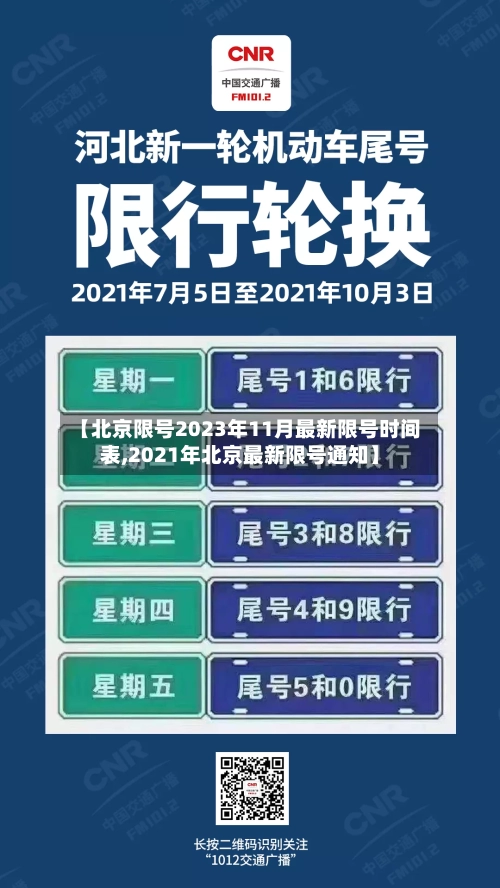 【北京限号2023年11月最新限号时间表,2021年北京最新限号通知】-第2张图片