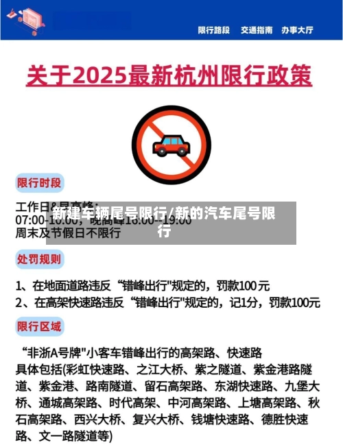 新建车辆尾号限行/新的汽车尾号限行-第1张图片