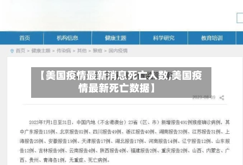 【美国疫情最新消息死亡人数,美国疫情最新死亡数据】-第1张图片