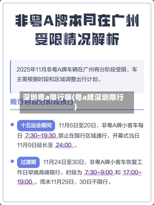 深圳粤a限行嘛(粤a牌深圳限行)-第1张图片